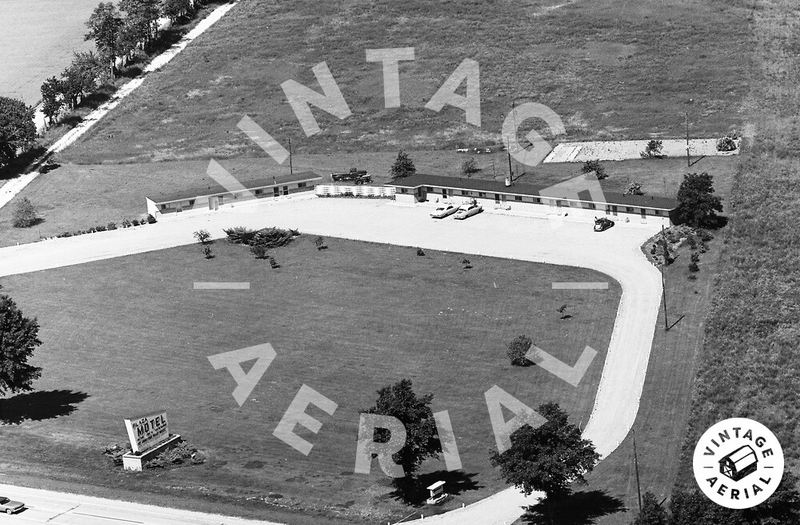 Plaza Motel - 1969 Aerial